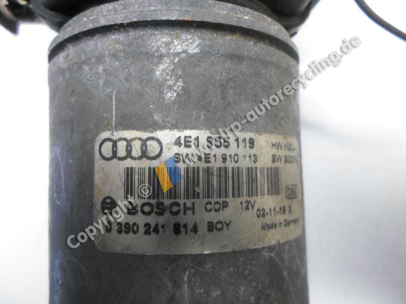 Audi A8 4E Bj.2002 Wischermotor vorn BOSCH 0390241814 4E1955119